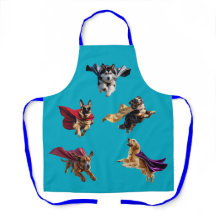 Large Dog Superhero Apron