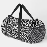 Large Duffel Bag Zebra Print
