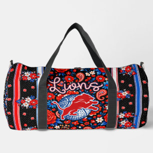 (large) Durant Lions - Basketball floral (print) Duffle Bag