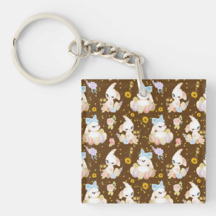 Large Easter Eggs Key Ring