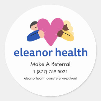 Large Eleanor Health Referral Sticker (3 in)