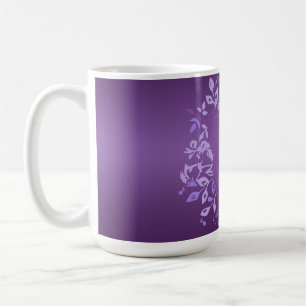 Large Electric Violet Rose Christmas Tea Mug