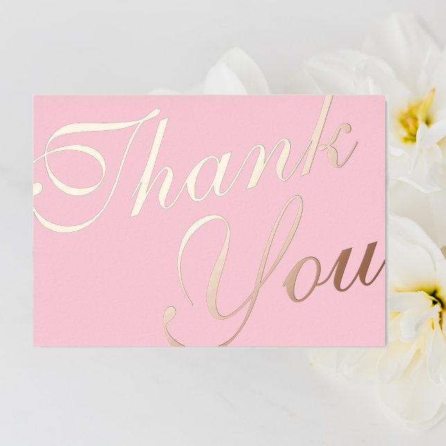 Large Elegant Thank You | Pastel pink background (Creator Uploaded)