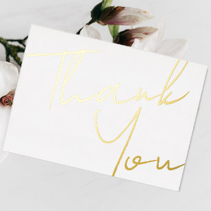 Large Elegant Thank You   Whimsical Minimalist