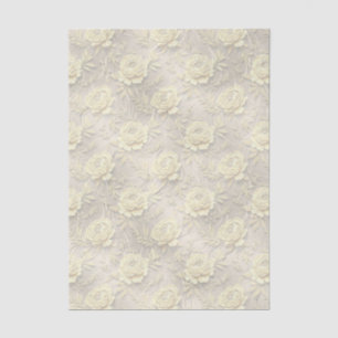 Large Elegant Vintage Inspired Wedding Florals Tissue Paper