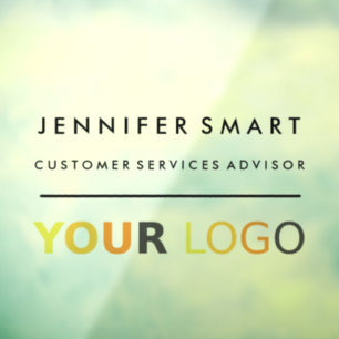 Large Employee Name Badge Magnet Custom Logo Staff