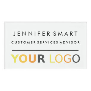 Large Employee Name Badge Magnet Custom Logo Staff