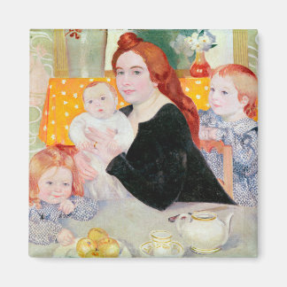 Large Family Portrait in Blue and Yellow Magnet