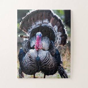 Large Festive Thanksgiving Turkey Jigsaw Puzzle