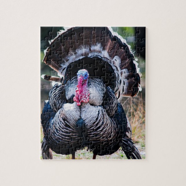 Large Festive Thanksgiving Turkey Jigsaw Puzzle (Vertical)