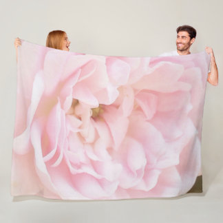 large fleece corner "Roses" pink Blanket