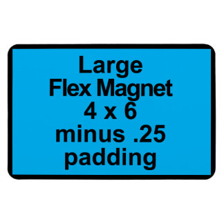 Large Flex Magnet Template Vertical Fit Black BG