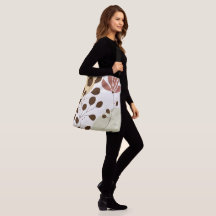 Large Floral Cross-Body Tote Bag