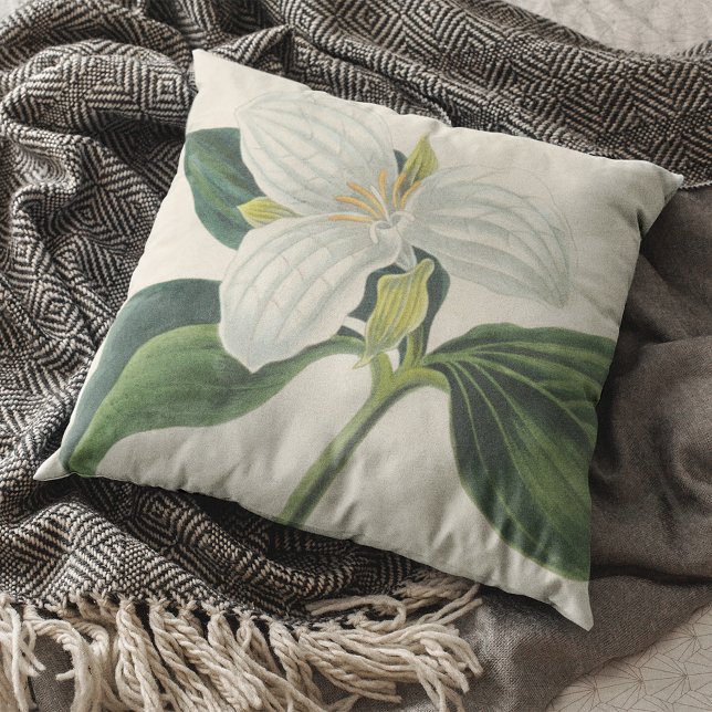 Large Flowered Trillium Cushion (Creator Uploaded)