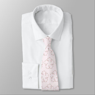 Large Flowers Of Small Pink Tulips Design Tie