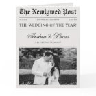 Large Foldable Wedding Newspaper Timeline Program