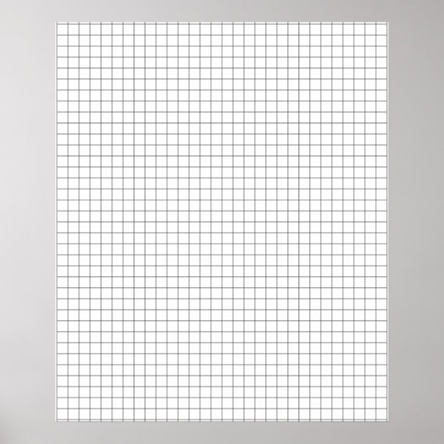 Large Format Graph Paper Poster (Front)