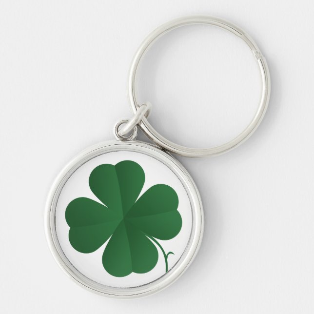 Large Four Leaf Clover Key Ring (Front)
