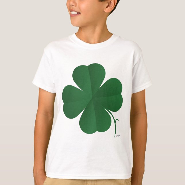 Large Four Leaf Clover T-Shirt (Front)