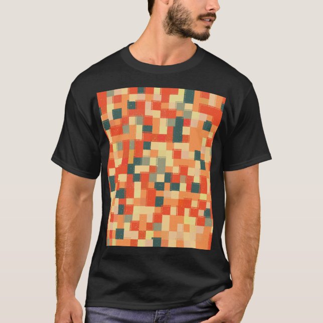 Large Geometric: Seamless Abstract Pattern. T-Shirt (Front)