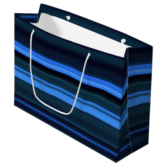 Large Gift Bag-Stripes Large Gift Bag (Front Angled)