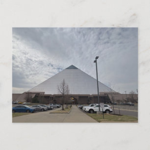 Large Glass Pyramid Roof Architecture Postcard