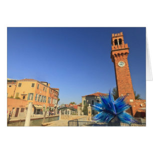 Large Glass Statue and Bell Tower, Italy