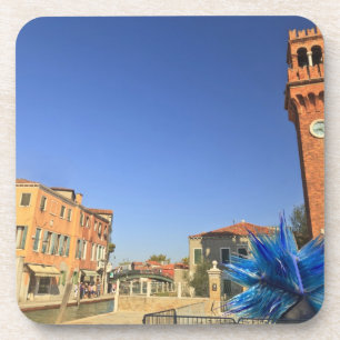 Large Glass Statue and Bell Tower, Italy Coaster