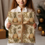 Large Gold Santa With Book Wrapping Paper<br><div class="desc">Make your child's special day even more extraordinary with our Personalised Children's Wrapping Paper. It's a thoughtful way to show them that the gift inside is just as unique and cherished as they are. Let the excitement of unwrapping a present become a cherished memory with our customisable wrapping paper! Winter...</div>