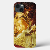 Large Gold Statue From Kyoto Japan in Abstract