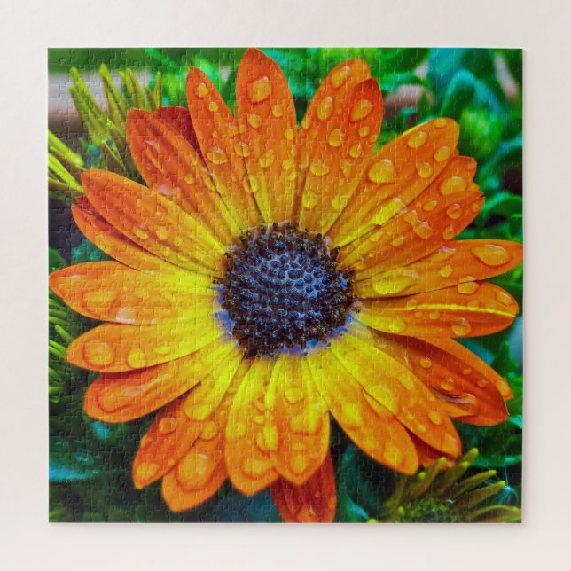 Large Golden Flower Close Up Jigsaw Puzzle (Vertical)
