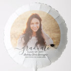 Large Graduation Photo Elegant Modern Black Script