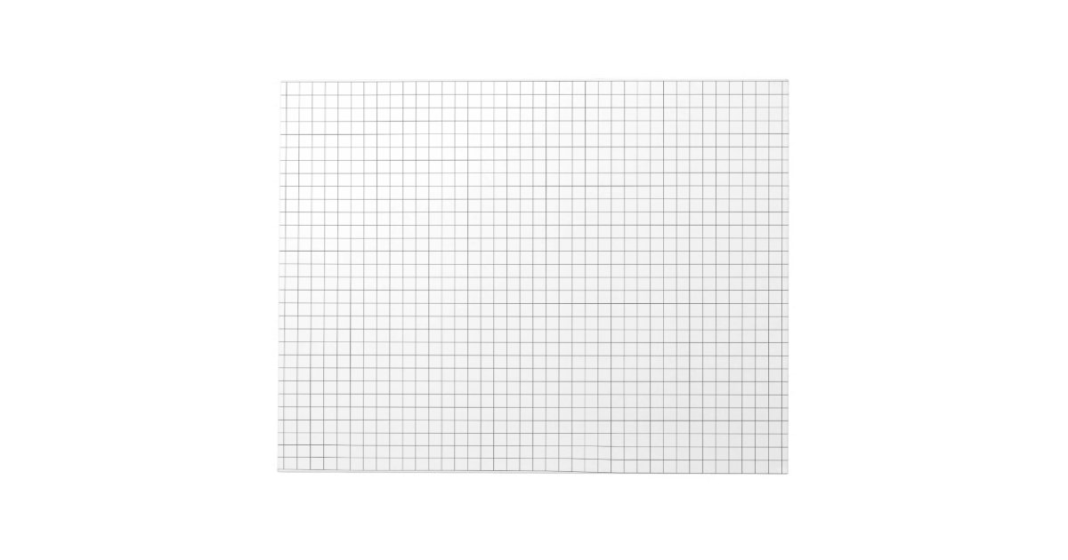 Large Graph Paper Note Pad Zazzle