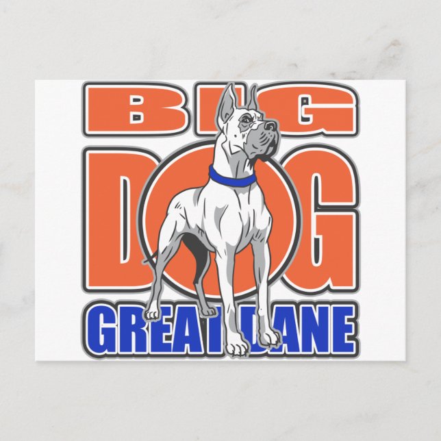 Large Great Dane Postcard (Front)