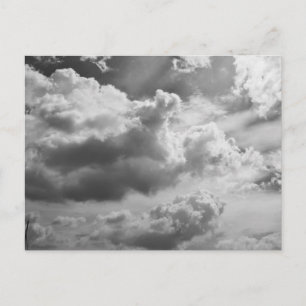 Large Grey Cloud Sky Postcard