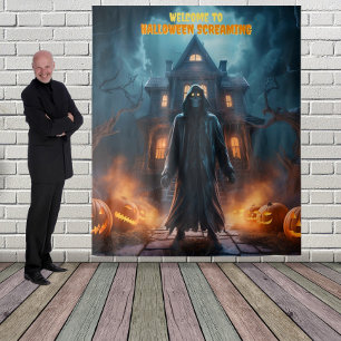 Large Halloween Ghoul Hanging Backdrop Tapestry