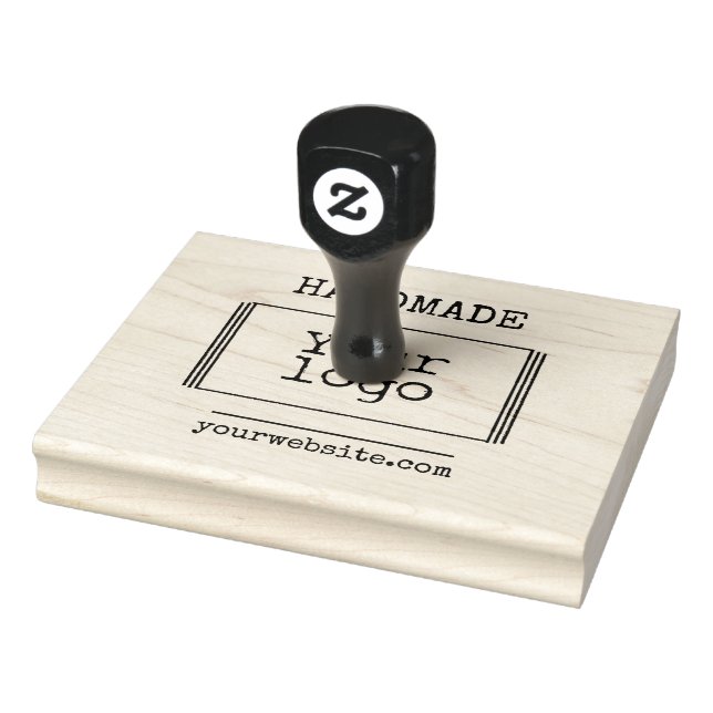 Large Handmade Typewriter | Inline LIGHT Logo Rubber Stamp (Stamp)