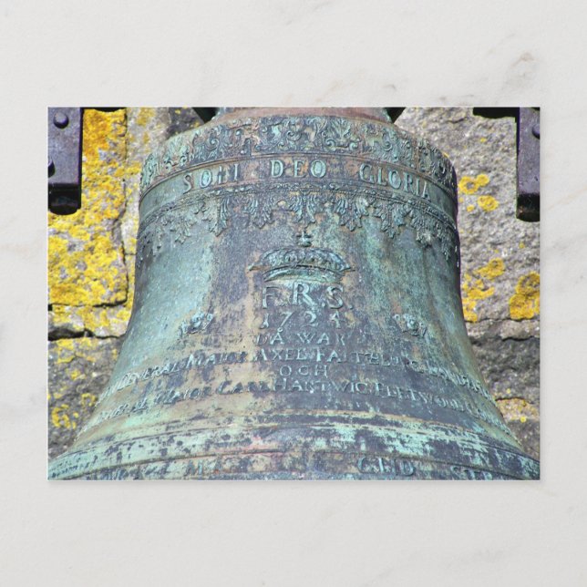 Large hanging metal bell postcard (Front)