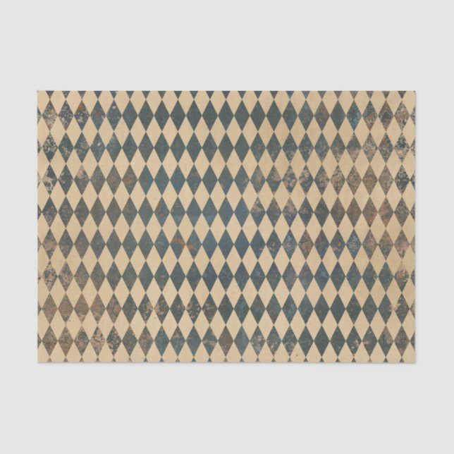 Large Harlequin Diamond Pattern Tissue Paper (Front)