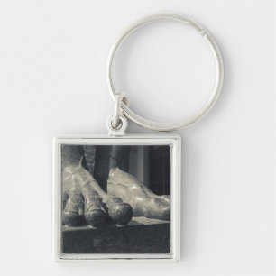Large Hermitage building, sculpture foot Key Ring