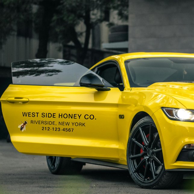 LARGE HONEY BUSINESS VINYL WINDOW CLING with Bee   (Creator Uploaded)