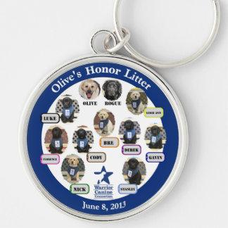 Large Honour Litter Family Keychain