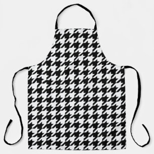 Large Houndstooth Pattern Cooking Apron
