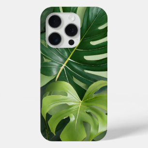 Large houseplant leaves iPhone 15 pro case