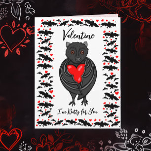 Large I'm Batty for You Valentine's Day Card