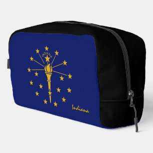 Large Indiana bag, fashion, Indiana flag Dopp Kit