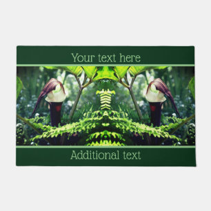 Large Jack In The Pulpit Flower Personalised Doormat