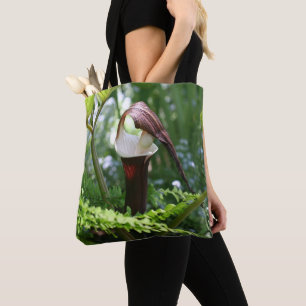 Large Jack In The Pulpit Flower Tote Bag