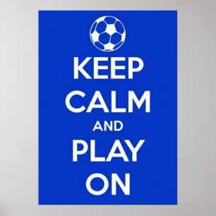 Large Keep Calm and Play On Poster