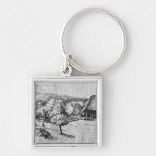 Large Landscape with a Tower, c.1650 Key Ring
